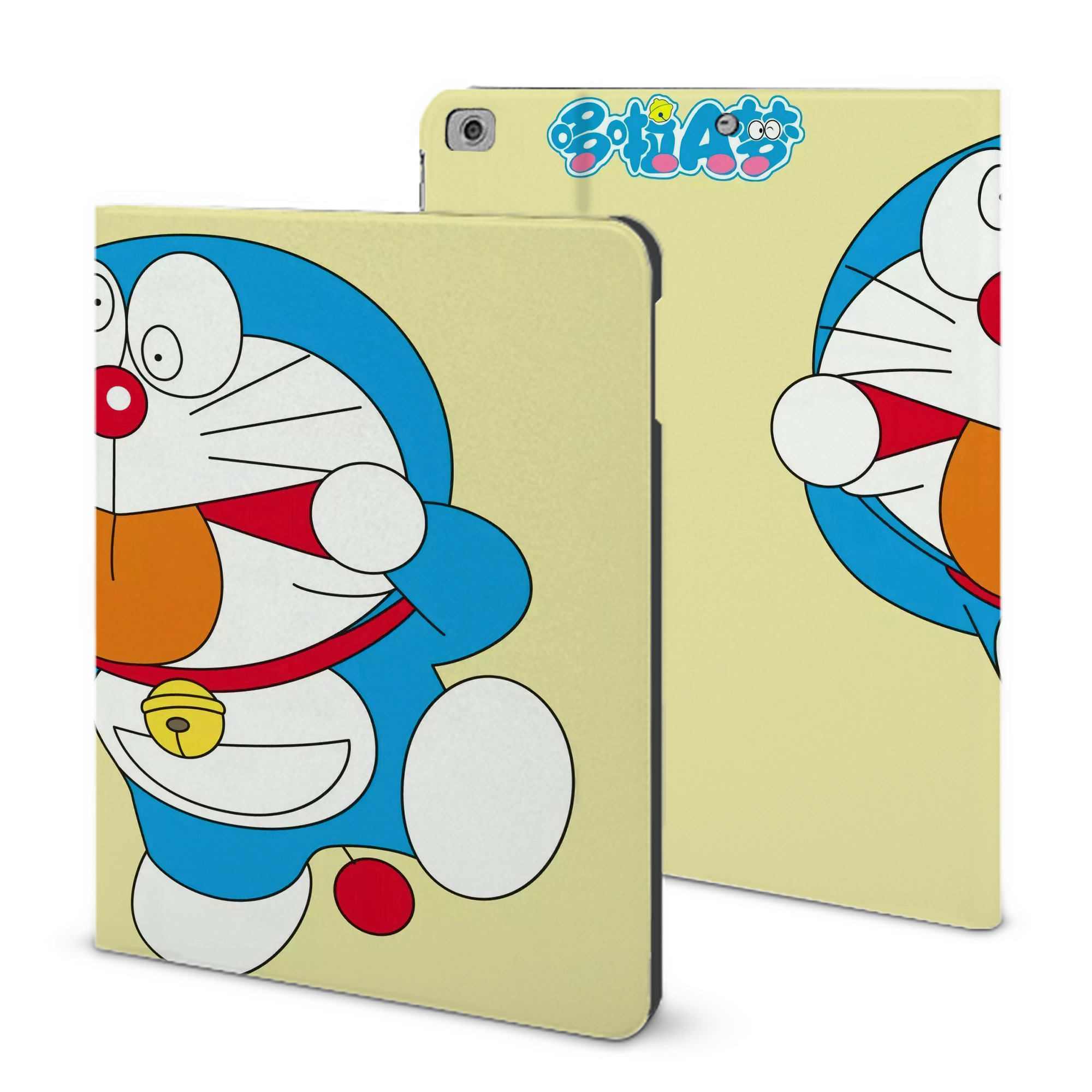 （画像用） ドラえもん Doraemon IPad ケース ブック型 PUレザー TPU 耐衝撃 軽量 薄型 ペン収納なし 全面保護 IPad 各モデル対応